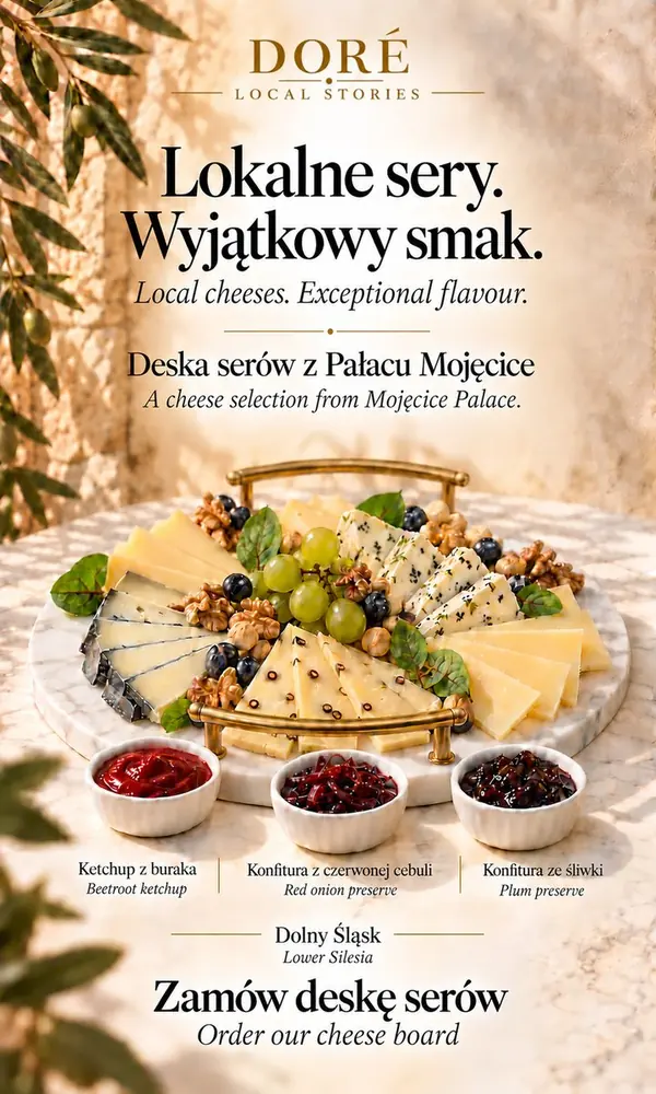 Плакат Local Stories: Дошка сирів з палацу Mojęcice